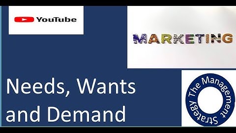 Needs, Wants and Demand- basic concepts of Marketing with relevant examples - 8 Types of Demand.