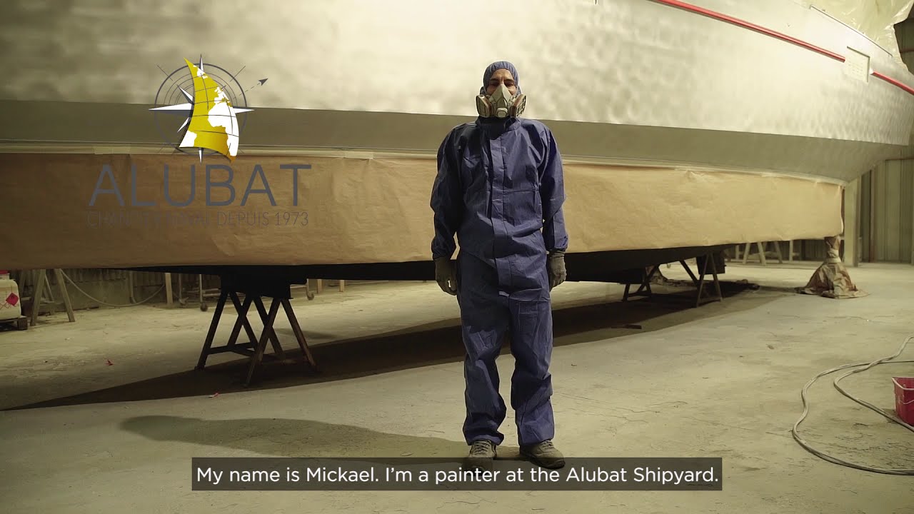 Peinture / Painting - Chantier naval ALUBAT / ALUBAT shipyard