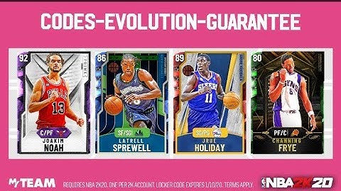 NBA 2k20 Myteam *Locker Code* (CODES-EVOLUTION-GUARANTEE)