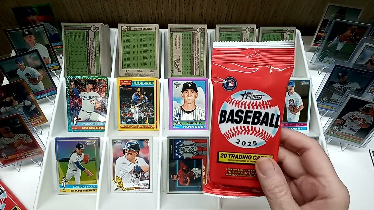 Building a set of 2025 Topps Heritage Baseball Cards.  Part 56.  47th Fat Pack.