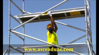 Dismantling Double Width Scaffold Tower