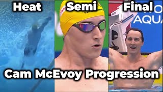 Cam McEvoy Progression To Gold (Heat, Semi, Final)