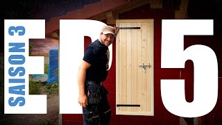 ? CONSTRUCTION de A à Z d'un abri de jardin avec poulailler - TUTO PORTE EN BOIS - Ep5S3 - LJVS