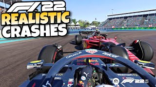 F1 22 REALISTIC CRASHES #1