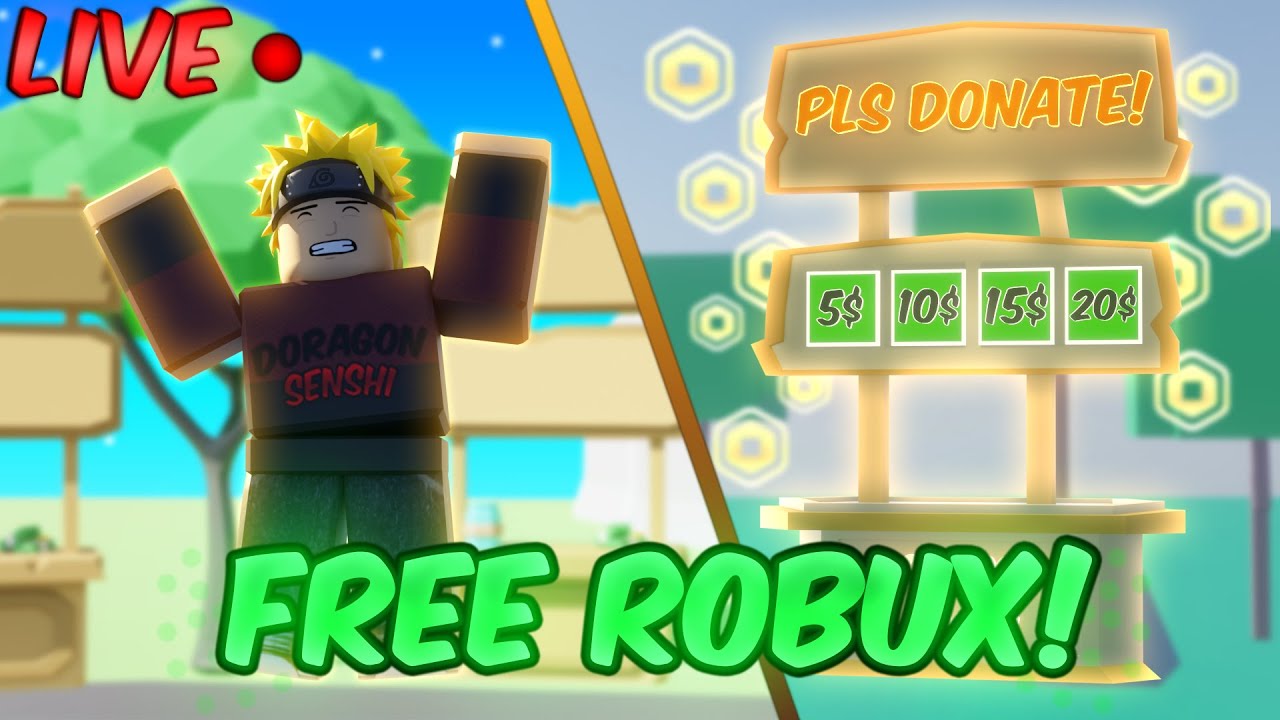 Playing PLS DONATE 💸 On Roblox Live! 