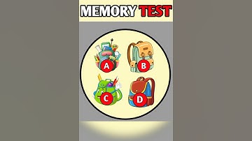 Memory Test || Test your brain #shortvideo #youtubeshorts