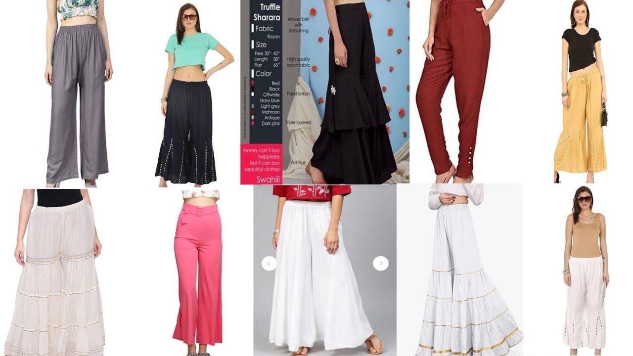2022 Plazo Design Ideas New Trending Pant Plazo Latest Plazo latest-plazo-pant-suit-designs-long-kurti-design-with-palazzo-pant