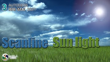 Sun effect of scanline render on 3ds Max 03 | Sinhala tutorial | Hair and Fur  #SadilaMediaAcademy