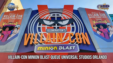 Villain-Con Minion Blast Full Queue Media Preview Universal Studios Orlando
