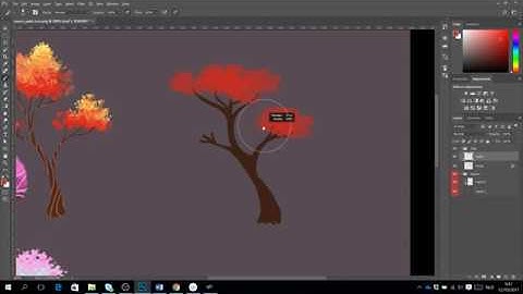 Photoshop Tutorial - 2D Game Design - Paint a 2D tree