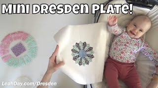 Piece a Mini Dresden Plate Quilt Block - Dresden Block Along #4