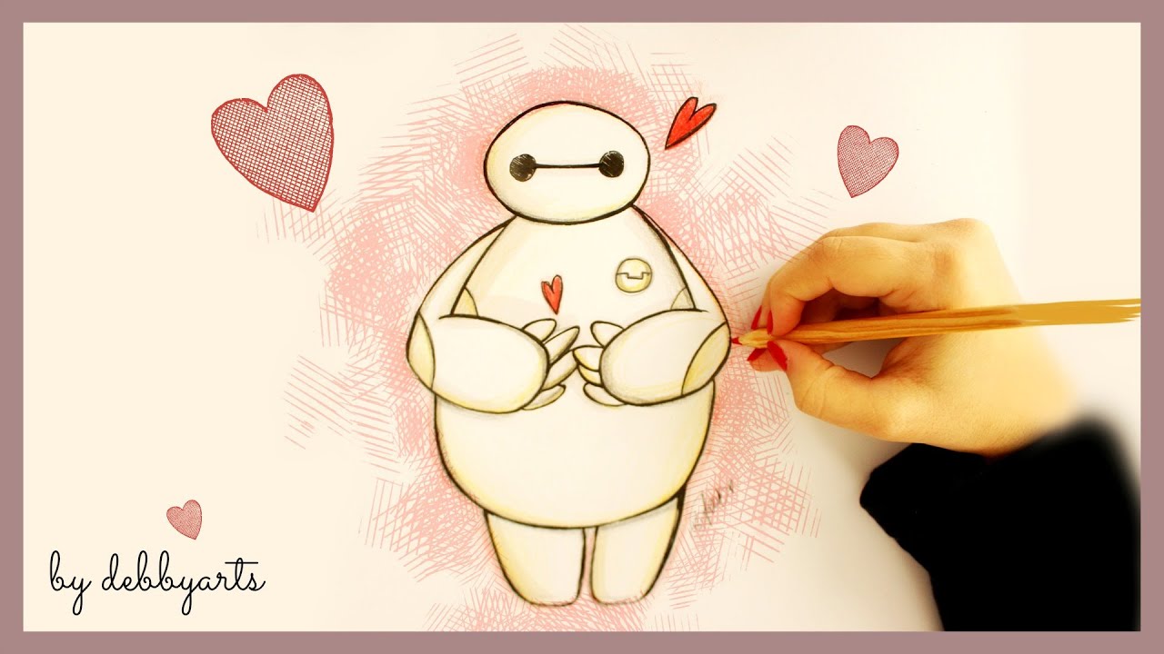 Drawing Tutorial - How to draw BAYMAX - YouTube