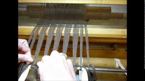 How to Weave on a Loom - Video 14 - Tying the Warp On
