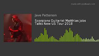 Video Scorpions Guitarist Matthias Jobs Talks New US Tour 2018 download MP3, 3GP, MP4, WEBM, AVI, FLV September 2018 Video Scorpions Guitarist Matthias Jobs Talks New US Tour 2018 download MP3, 3GP, MP4, WEBM, AVI, FLV September 2018