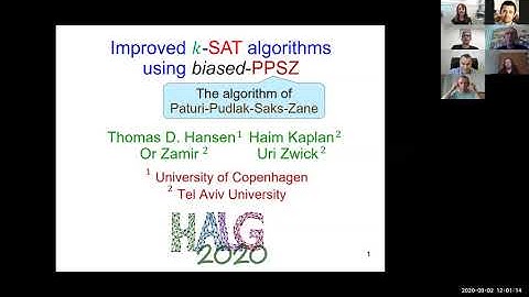 Uri Zwick, Faster k-SAT algorithms using biased-PPSZ