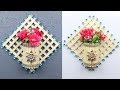 How to make a beautiful wall hanging with popsicle sticks | home decoration ideas