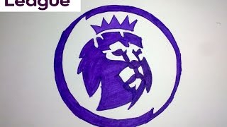 drawing logo permier league 2017 رسم شعار الدوري الانجليزي