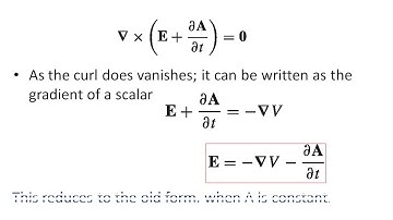 EDII2.7. Scalar and vector potentials
