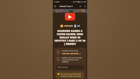 Diamond Hands & Paper Hands: Who Really Wins in Crypto? | Part 5 of 10 | MemeFi