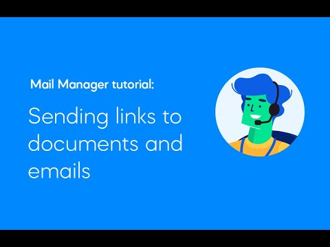 Sending links to documents and emails