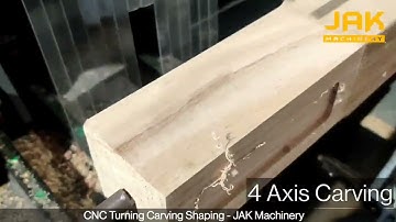 CNC Turning Carving Shaping Machine by JAK Machinery