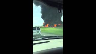 Tanker Truck Crashes, Catches Fire on NJ Turnpike