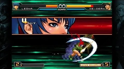 KOF2002UM - Leona MAX 2 combo
