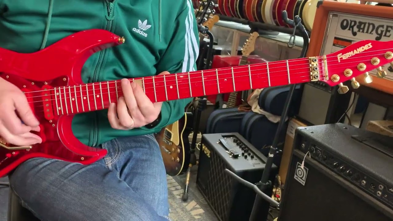 FERNANDES signature LA 85KK Red Ken Kitamura Japan - YouTube