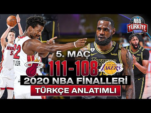 MIAMI HEAT x LAKERS | TÜRKÇE ANLATIMLI | 2020 NBA Finalleri 5. Maç