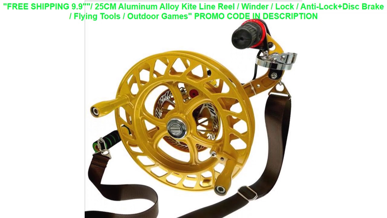 Free Shipping FREE SHIPPING 9.9/ 25CM Aluminum Alloy Kite Line Reel /  Winder / Lock / Anti-Lock 