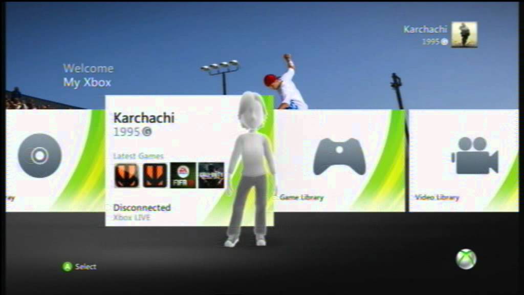 Xbox 360 Problem with the Avatar YouTube