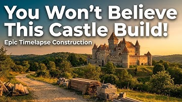 Epic Medieval Castle Construction Timelapse | Realistic Build Process & Relaxing Ambient Sounds