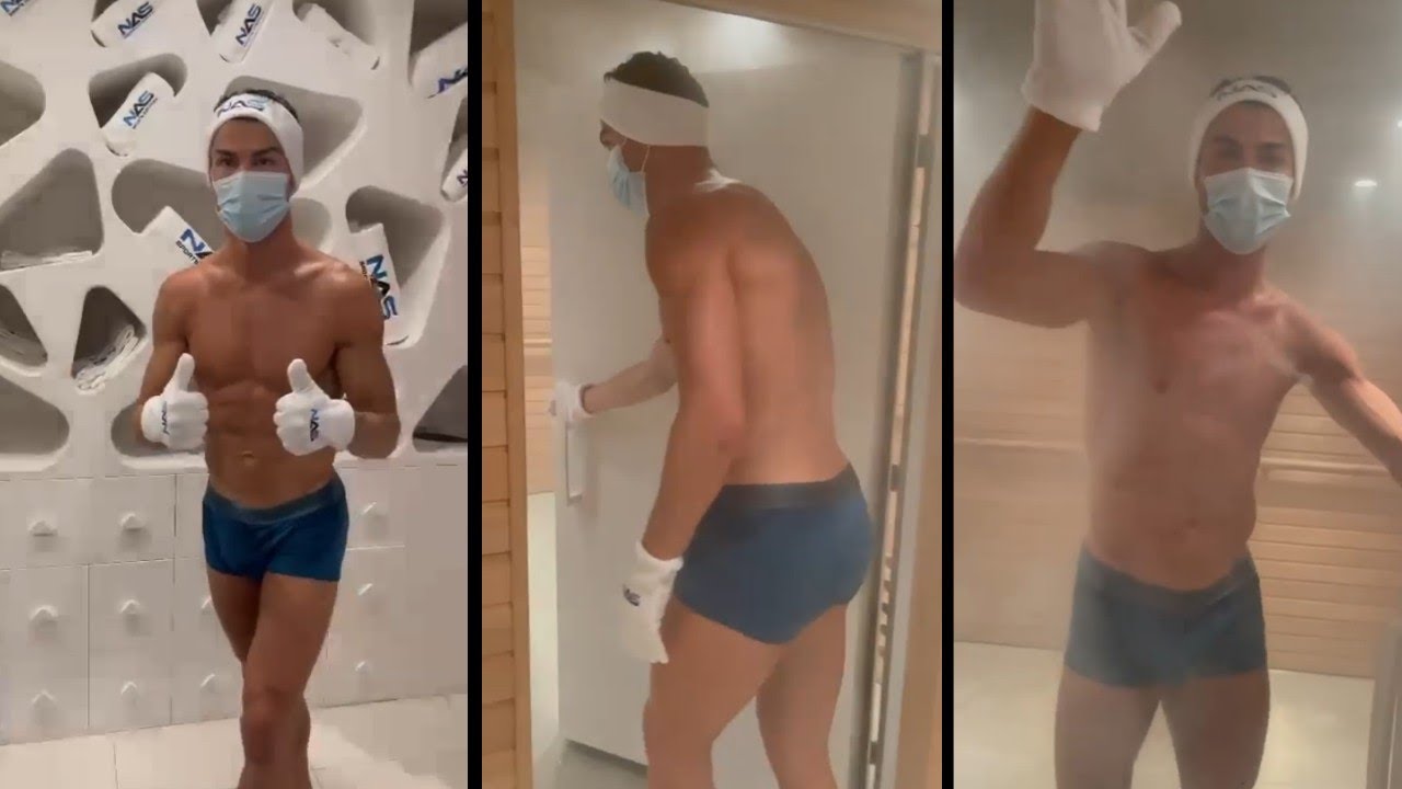 Cristiano Ronaldo • Recovery by Cryotherapy 🥶 (-110°C = -166 °F)  & Sauna 🥵 (+50°C = 122 °F)