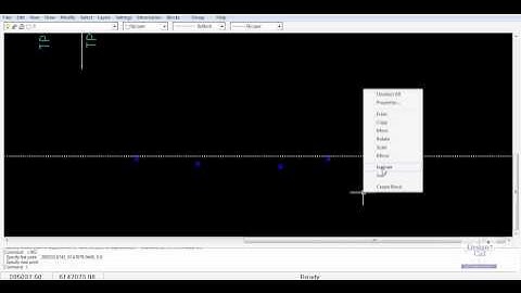 Using the XLINE command in the dCAD environment