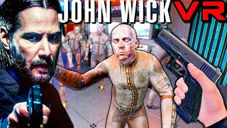 John Wick Plays Boneworks VR (Zombie Warehouse)