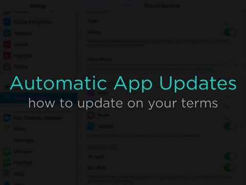 Disable Automatic App Updates