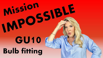 MISSION IMPOSSIBLE - GU10 light bulb fitting. How to remove/insert that impossible stuck GU10 bulb