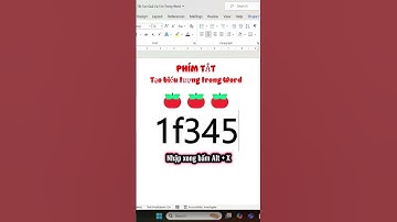 Phím Tắt Tạo Quả Cà Chua Trong Word #kienthuc #excel #freefire #exceltips #tintuc #education #funny