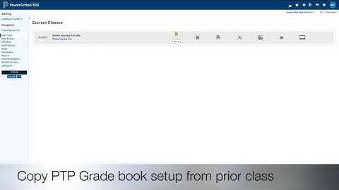PTP Grade book Setup