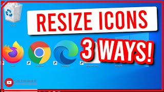 Change Icon Size In Windows 10 | 3 Different Easy Ways!