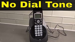 Vtech Cordless Phone Has No Dial Tone-How To Fix It Easily-Tutorial