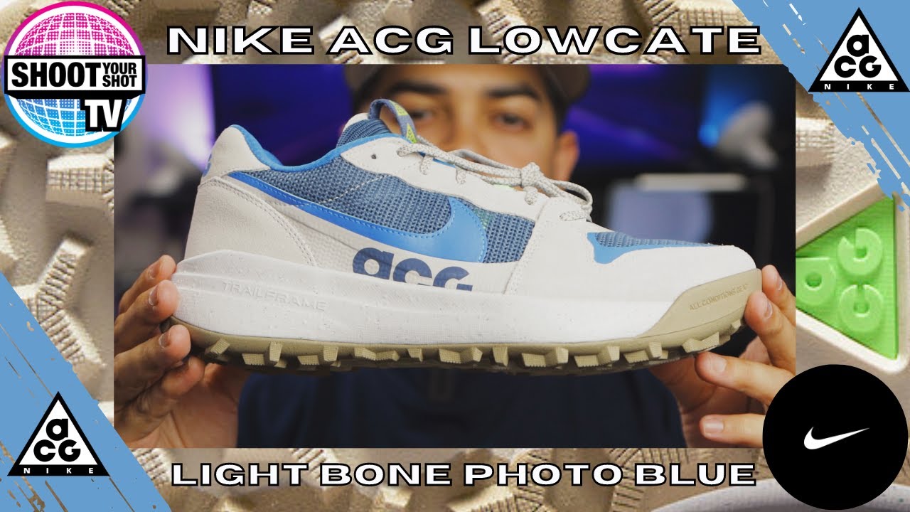 MORE ACGS!! Nike ACG Lowcate Light Bone Photo Blue review and unboxing ...