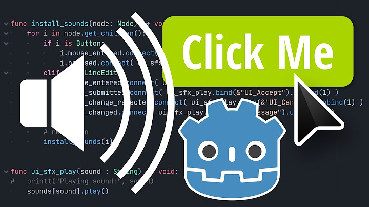 How to add UI sounds in Godot 4 the smart way