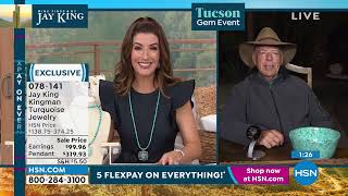 Jay King Sterling Silver Compressed Kingman Turquoise Pe...