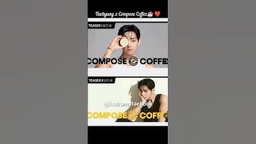 V x Compose Coffee💜❤️ #taehyung #kimtaehyung #ytshorts #viralshort #love #v #kimtaehyungedit #vbts