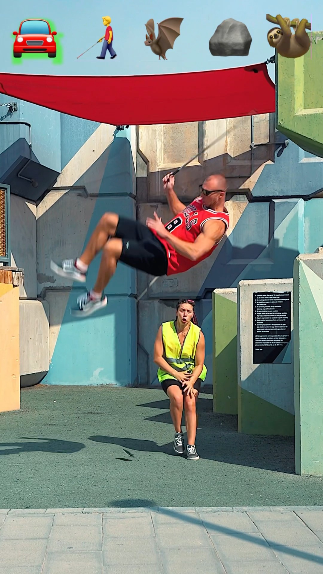 Parkour Pranks and Stunts with Emojis pt.13?#kiryakolesnikov #prank #funny #stunt #parkour #comedy