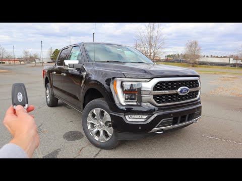 2021 Ford F150 Platinum FX4: Start Up, Walkaround, Test Drive and Review