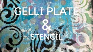Gelli Plate & Stencil Envelopes with Me!  | Coolest Wallmart Stencil EVER!