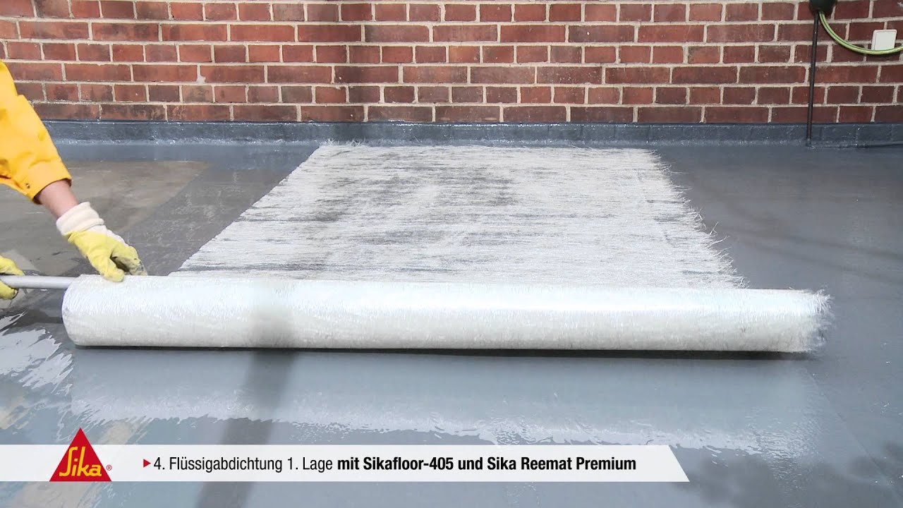 Sika premium balkon system sikafloor 405 youtube