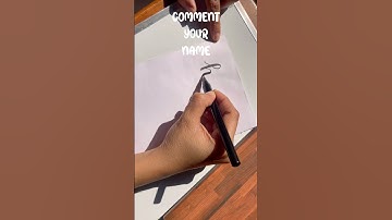 COMMENT YOUR NAME | MODERN CALLIGRAPHY #art #shorts